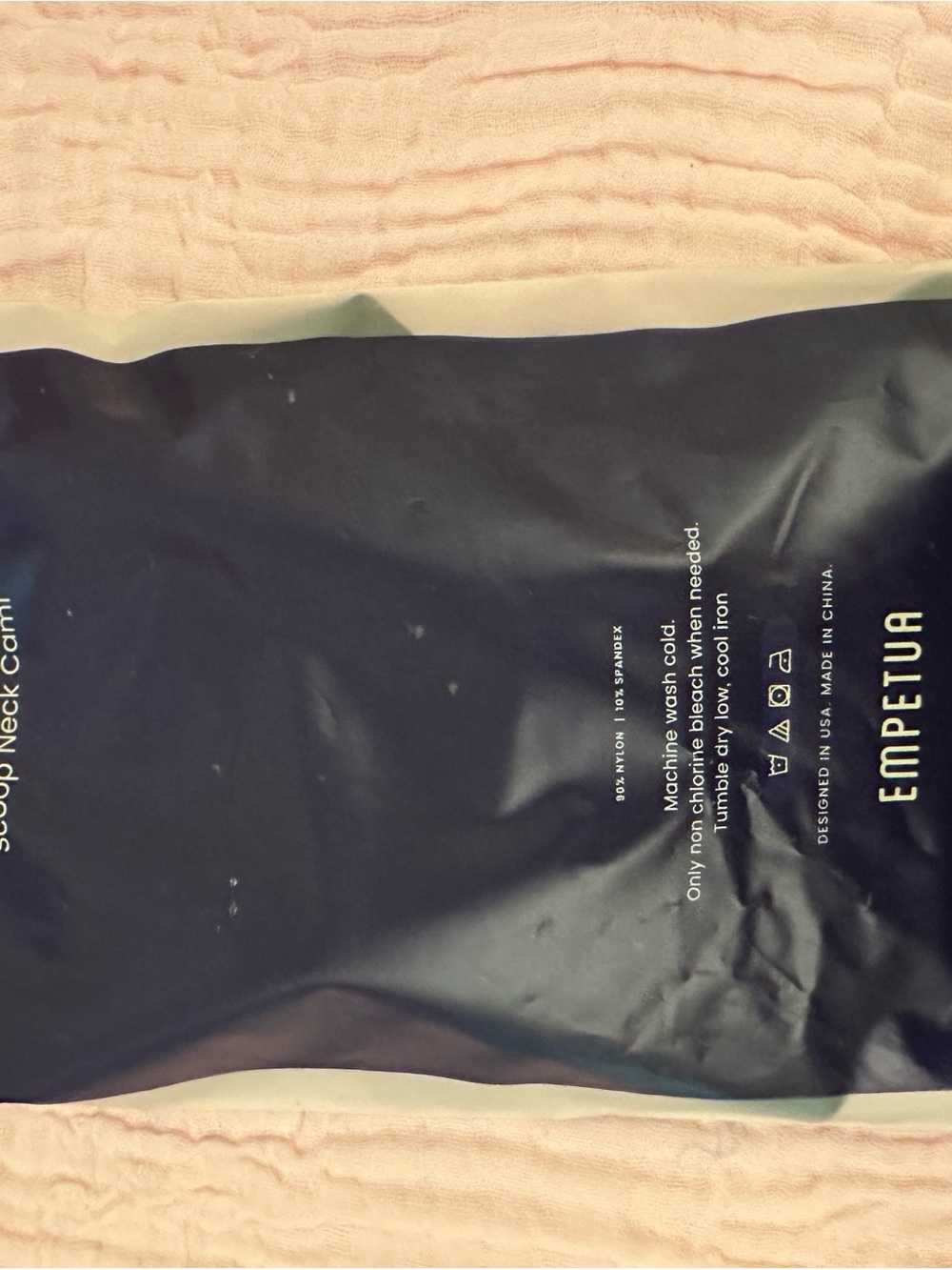 Shapermint Black Scoop Neck Cami - Packaged